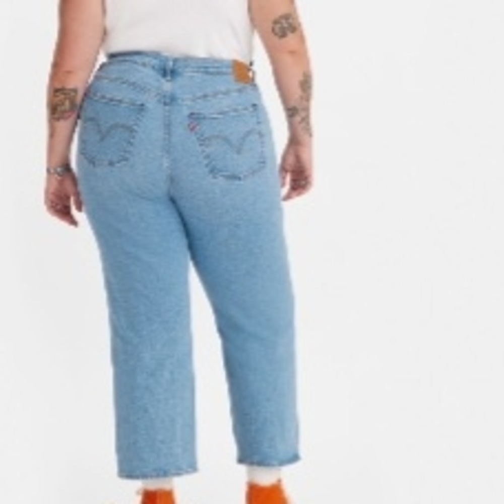 Levi's Blue Straight Leg Jeans Relaxed Fit